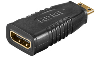 Microconnect HDM19F19MC tussenstuk voor kabels mini HDMI HDMI Zwart