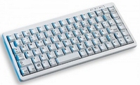 CHERRY Compact-Keyboard G84-4100 clavier USB + PS/2 AZERTY Gris