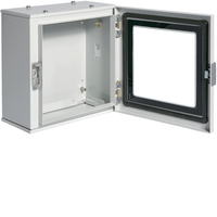 Hager orion+ Obudowa stalowa 300x300x160mm, IP65, drzwi transparentne