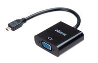 Akasa AK-CBHD21-15BK adaptador de cable de vídeo 0,15 m HDMI tipo D (Micro) VGA (D-Sub) Negro
