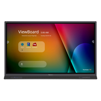 Viewsonic IFP6552-1B Signage-Display Interaktiver Flachbildschirm 165,1 cm (65") WLAN 350 cd/m² 4K Ultra HD Schwarz Touchscreen Eingebauter Prozessor Android 9