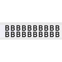 Brady 9712-B öntapadós címke Téglalap alakú Tartós Fekete, Fehér 20 db