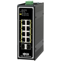 Tripp Lite NGI-U08C2POE8 łącza sieciowe Nie zarządzany Gigabit Ethernet (10/100/1000) Obsługa PoE Czarny