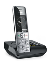 Gigaset Comfort 500A DECT-Telefon Anrufer-Identifikation Schwarz, Silber