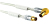 Schwaiger KVKWHD100 531 coax-kabel 10 m IEC 169-2 Transparant, Wit