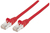Intellinet Premium Netzwerkkabel, Cat6a, S/FTP, 100% Kupfer, Cat6a-zertifiziert, LS0H, RJ45-Stecker/RJ45-Stecker, 1,0 m, rot