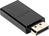 SPEEDLINK SL-170016-BK csatlakozó átlakító DisplayPort HDMI Fekete
