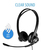 V7 HU311-2EP fejhallgató és headset Vezetékes Fejpánt Iroda/telefonos ügyfélközpont USB A típus Fekete