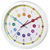 Hama Easy Learning Reloj de cuarzo Círculo Multicolor, Blanco