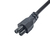 Akyga Cable power AK-NB-08A Hybrid standard C/E/F CEE 7/7 - Euro 3-Pin C5 IEC - Kabel - 1 m Zwart CEE7/7 C5 stekker
