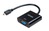 Akasa AK-CBHD21-15BK Videokabel-Adapter 0,15 m HDMI Typ D (Mikrofon) VGA (D-Sub) Schwarz