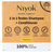 Niyok 2 In 1 Festes Shampoo + Conditioner - Vitamina Unisex Nicht-professionell 80 g