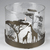 Glasi Hergiswil 824 Kerzenständer Glas, Metall Braun, Transparent