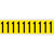 Brady 3440-1 selbstklebendes Etikett Rechteck Entfernbar Schwarz, Gelb