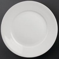 Athena Hotelware Teller mit breitem Rand 28cm - 6 Stück Farbe: Weiß -