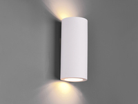 LED Wandlampe Spot Gipsleuchte weiß up and down, bemalbar