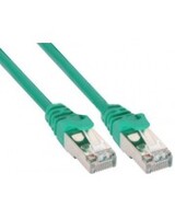 InLine Patch-Kabel RJ-45 M bis M 30 cm Foiled Unshielded Twisted Pair F/UTP CAT 5e geformt grün