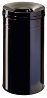 Durable Fire Extinguishing Metal Waste Bin SAFE+ | TUV Certified | 60L | Black
