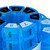 Relaxdays Tablettenbox, große Pillendose für 31 Tage, BPA-freier Kunststoff, tägliche Medikamentenbox, weiß/blau