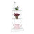 Relaxdays Blumenregal Metall, 3-stufiges Pflanzenregal, HxBxT: 82,5 x 31 x 31 cm, innen & außen, Retro Eckregal, weiß