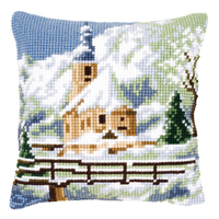 Cross Stitch Kit: Cushion: Alpine Scene 2