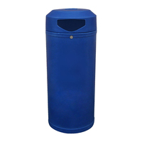Continental Litter Bin - 52 Litre - Add - Dark Blue - Plastic Liner