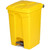 Plastic Pedal Operated Litter Bin - 90 Litre - Yellow