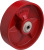 Produkt Bild von Rad 100mm 2 Kugellager Rot Grau Guss. Traglast 250Kg