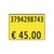 Etichette per prezzatrice Printex f.to 26x19 mm giallo removibili conf 10 rotoli da 600 etich. - B10/2619/FRG