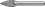 NORDWEST Handel AG Frez trzpieniowy kształt SPG śred. 8mm dł.głow. 20 mm śred.trz. 6mm z węglika sp