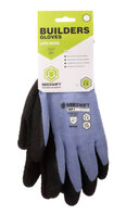 BUILDERS LATEX GLOVE BLACK LGE