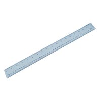 Plastic Shatter Resistant Ruler 50cm Clear 843800/1