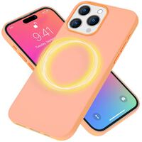 NALIA MagPower Liquid Silicone Cover compatible with iPhone 15 Pro Case [compatible with MagSafe], Easy Clean Function Anti-Fingerprint Non-Slip Magnetic Phonecase, Slim Smooth ...