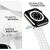 NALIA Traforato Silicone Cinturino Smart Watch compatible con Apple Watch Bracciale Ultra/SE Series 8/7/6/5/4/3/2/1, 42mm 44mm 45mm 49mm, per iWatch Orologio Donna e Uomo Bianco