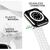 NALIA Breathable Bracelet Silicone Smart Watch Strap compatible with Apple Watch Strap Ultra/SE & Series 8/7/6/5/4/3/2/1, 42mm 44mm 45mm 49mm, Fitness Watch Band, Men & Women White