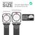 Milanaise Metall Armband für Apple Watch Ultra/Se/8/7/6/5/4/3/2/1, 42/44/45/49mm Schwarz