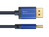 DisplayPort 1.4 an HDMI 2.0 SmartFLEX Kabel, 4K UHD @60Hz, Aluminiumgehäuse, CU, dunkelblau, 5m, Goo