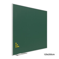 Pizarra verde magnética 120x200 cm Acero Vitrificado marco "Mini"