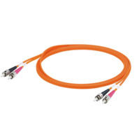 LWL-Kabel, ST auf ST, 1 m, OM2, Multimode 50 µm
