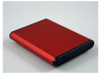 Aluminium Gehäuse, (L x B x H) 80 x 70 x 12 mm, rot, IP54, 1455A802RD