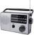 Caliber HPG317R-B Asztali rádió URH Ezüst