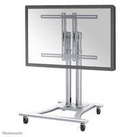 Mobile Monitor/TV Floor Stand for 27"-70" Screen , Height Adjustable - Silver 27 - 70" Signage Halterungen