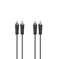 3 Audio Cable 5 M 2 X Rca , Black ,