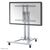 Mobile Monitor/TV Floor Stand for 27"-70" Screen , Height Adjustable - Silver 27 - 70" Signage Halterungen