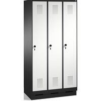 EVOLO cloakroom locker, with plinth