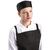 Whites Chefs Skull Cap in Black - Polycotton with Elasticated Back - XL
