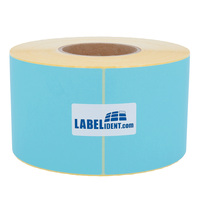 Thermotransfer-Etiketten 100 x 150 mm, 1.000 Papieretiketten auf 1 Rolle/n, 3 Zoll (76,2 mm) Kern, blau permanent