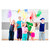 Jongliertuch Stofftuch Jonglage Tuch zum Jonglieren Tanztuch 140x140 cm, Taubenblau