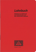 Lohnbuch - Polierbuch - Taschenlohnbuch, 96 Seiten, Maße (BxH): 120 x 170 mm