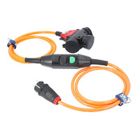 Personenschutzschalter KALLE PRCD-K (Kopp) 3-Fach Kupplung H07BQ-F 3G 2,5 (PUR-Kabel) orange